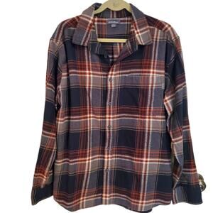 Eddie Bauer Men's flannel button down shirt Cotton sz.XXL
